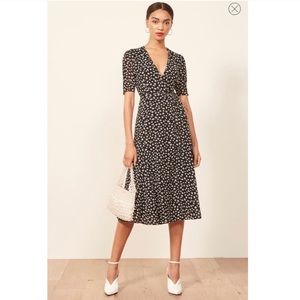 REFORMATION Mona Wrap Mini Dress